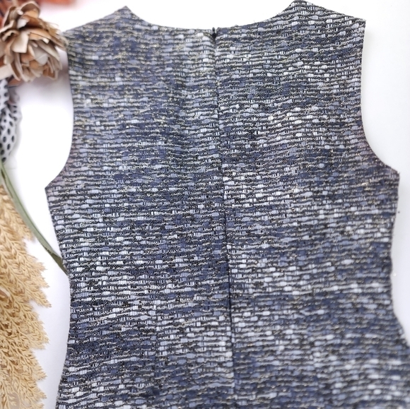 Diane Von Furstenberg Grey Tweed  Dress 2 - Picture 8 of 13